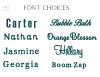 Font Chart