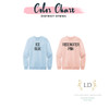 Embroidered Cow Sweatshirt color chart