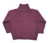 Wool Knit Cardigan for Kids Monogrammed plum