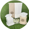 PILLOWPIA Linen Guest Towels Embroidered 