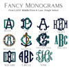 THE ROYALTY COLLECTION Monogrammed Linen Tissue Box Cover 