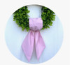 Monogrammed Wreath Sash Linen