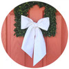 Monogrammed Wreath Sash WHITE