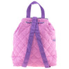 Back view of the Stephen Joseph Quilted Backpack for little girls ages 3 to 5