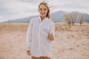 Everything Else Extra Button Down Shirt Bridesmaid/ Bride White 