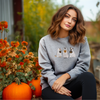 Dogs Trick or Treating Sweatshirt-Embroidered Sweatshirt