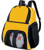Personalized Soccer Backpack Yellow gold