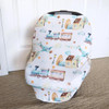  Infant Carrier Cover- Airplanes/Trains 