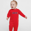 Infant Fleece One-Piece Highland Cow personalized highland cow outfit Red