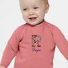 Infant Fleece Personalized Floral Design