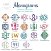 Canvas Tote Bag Purse MONOGRAM CHART
Monogrammed Canvas Tote Bag Woman's