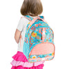 Stephen Joseph Personalized Kids Backpack Floral Turquoise 