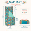  Stephen Joseph Nap Mat Turquoise Floral 