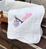 Everything Else Embroidered Baby Blanket with Name | Elephant Design 
