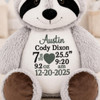 Cubbie Personalized Raccoon Birth Announcement Stuffed Animal 