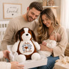 Cubbie Personalized Beagle Birth Announcement Stuffed Animal 