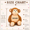 Cubbie Personalized Monkey Stuffed Animal with Name Embroidered 