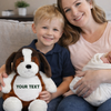 Personalized stuffed animal with custom embroidered text
Embroidered plush keepsake gift with custom message