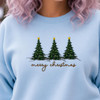 Gilden Merry Christmas Embroidered Sweatshirt 