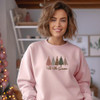 Gilden 'Tis The Season Embroidered Christmas Sweatshirt 