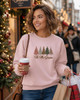 Gilden 'Tis The Season Embroidered Christmas Sweatshirt 