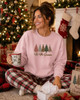 Gilden 'Tis The Season Embroidered Christmas Sweatshirt 