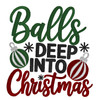 Gilden Balls Deep Into Christmas Embroidered Sweatshirt 