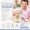 Cubbie Personalized Monogram Christening Stuffed Animal Keepsake 