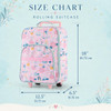 Stephen Joseph Personalized Princess Rolling Suitcase for Girls 