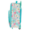 Stephen Joseph Personalized Pastel Floral Rolling Suitcase for Girls 