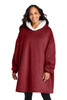Front view of the Rhubarb colored wearable blanket