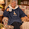  Personalized Hoodie Blanket for Knitters – Embroidered Goose Wearable Blanket 