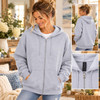  Mom Life Embroidered Zip-Up Hoodie | Lavington Designs 