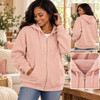  Personalized Teacher Zip Up Hoodie – Embroidered Name & Apple 