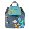 Stephen Joseph Airplane Quilted Backpack 