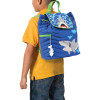 shark quilted backpack