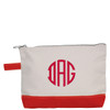 Red Personalized Makeup Bag for for bridemaids