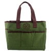 Olive Monogrammed Utility Tote