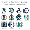 CB Ivory Monogrammed Hand Towels (2) 