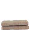 CB Taupe Monogrammed Bath Towels (2) 