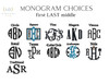 Monogram Chart 1