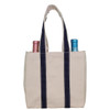 CB Four Bottle Wine Tote Monogrammed -Navy 