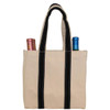CB Four Bottle Wine Tote Monogrammed - Black 