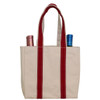 CB Four Bottle Wine Tote Monogrammed - Red 