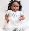Monogrammed Paty inc. Baby Dress with Diaper Cover