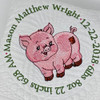 Personalized Piggy Baby Quilt
