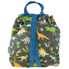 Back Side of the Dino Print quilted Backpack