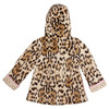 Back Side Leopard Print kids rain jacket