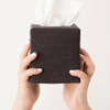 Black Linen Tissue box Cover