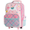 Personalized Pink Unicorn Kids Rolling Suitcase by Stephen Joseph